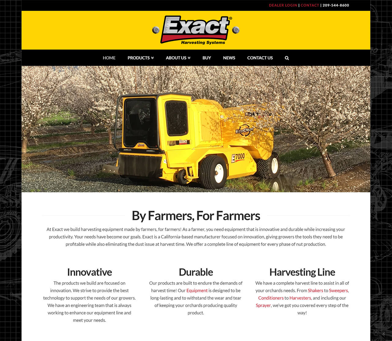 ExactCorp Innovative Nut Harvesting Equipment
