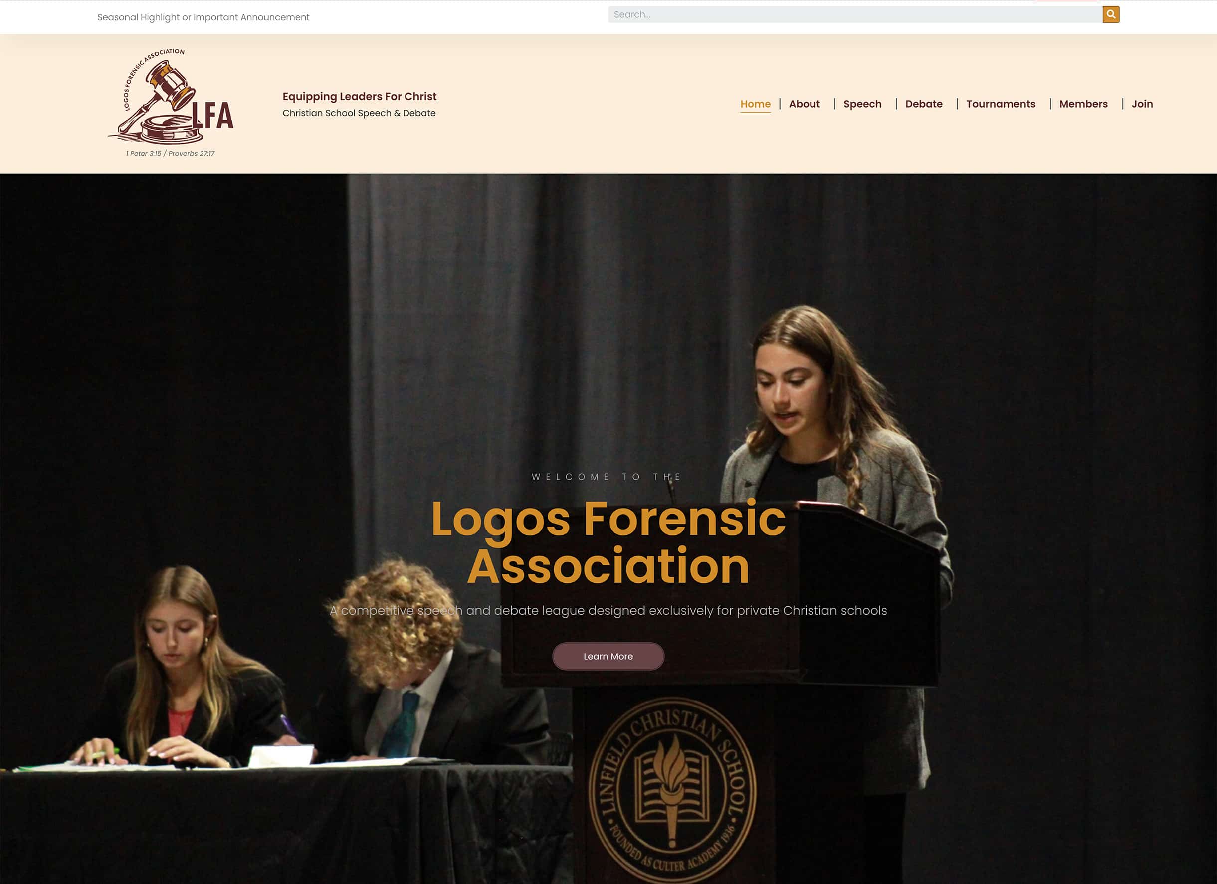 Logos Forensic Association Website