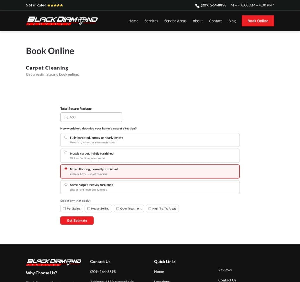 Before You Build: 5 Things I've Learned Using Claude Code to Build Marketing Tools 2 Book Online Black Diamond Services 06 26 2026 11 37 AM