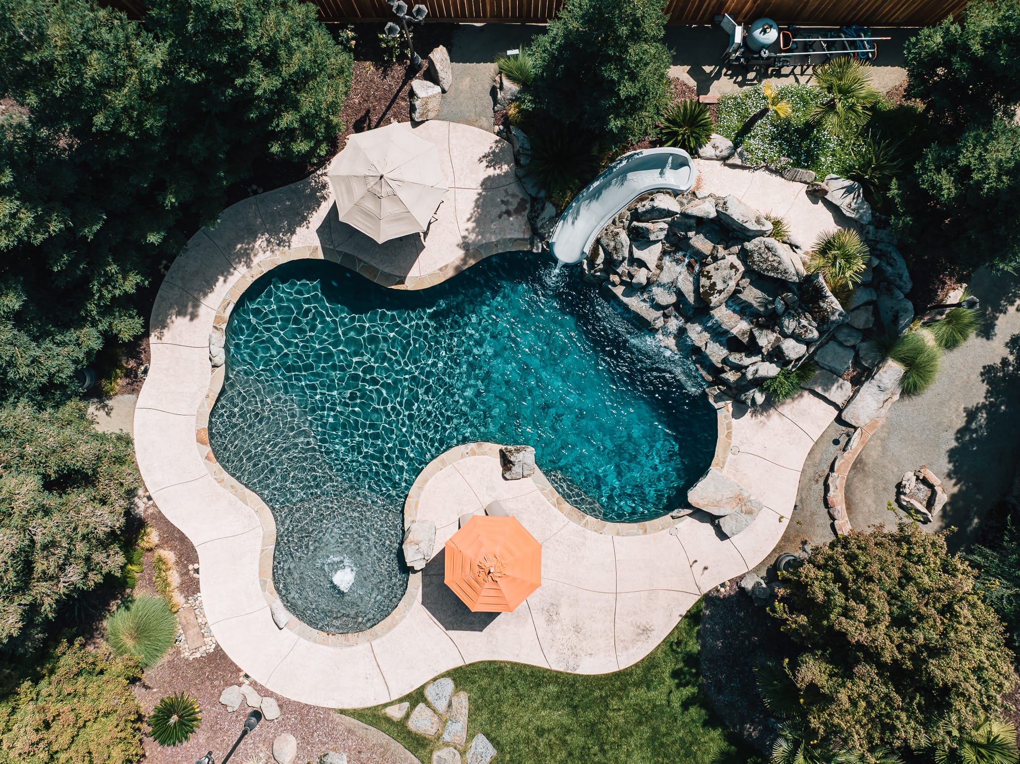Aerial drone view