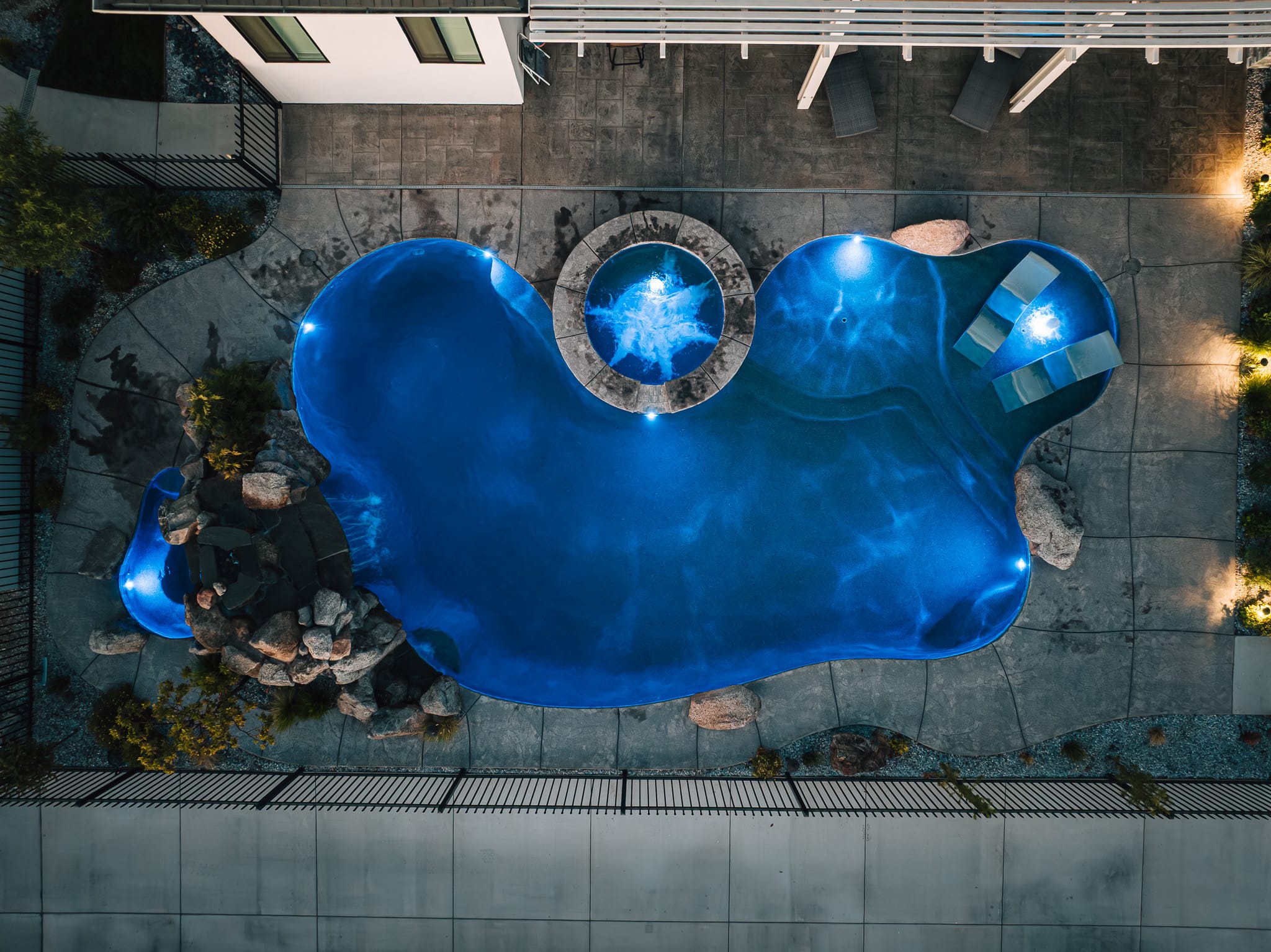 Aerial drone view